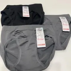 しまむらショーツ Mサイズ 黒1灰色2 計3枚