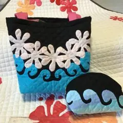 ハワイアンキルトトートバック&ポーチセット
