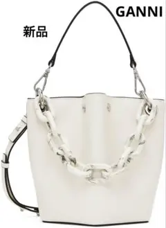 新品 GANNI ガニー スモールダイヤモンドバケットバッグ ショルダーバッグのサムネイル