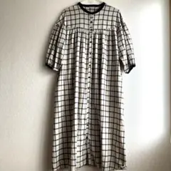 サマンサモスモス 配色 ギャザー ワンピース