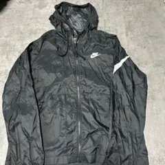 Nike フード付きナイロンジャケット L 黒
