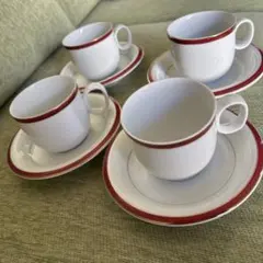 Adam&Eve カップ&ソーサー 4客セット　たち吉 ※おまけソーサー1枚のサムネイル