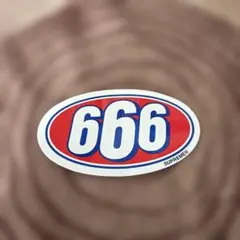 SUPREME シュプリーム　666 ステッカー 楕円形のサムネイル