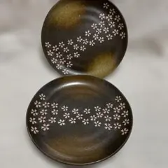 美濃焼　桜模様の大皿2枚セット