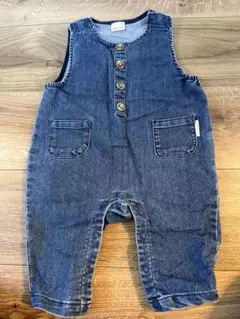 デニム ロンパース