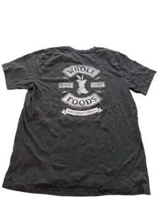 Whole Foods ハードコア Tシャツ ダークグレー　L相当
