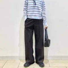 UNIQLO ブラッシュドジャージーワイドパンツ