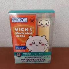 数量限定VICKS×ちいかわコラボケース うさぎ(くちとがらせ)のど飴付オレンジ