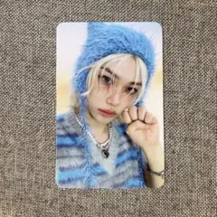 K-POP アイドル 写真・チェキ 青色ストライプ