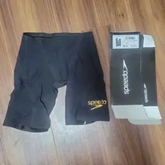 新品】SPEEDO ショートブーン ブラック×ゴールド SSサイズ 競泳水着