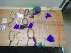 星月菩提樹、オニキス、翡翠、クルミなど念珠まとめ売り