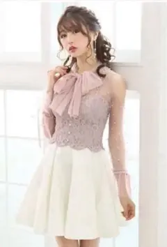 【最安値】ローブドフルール ミニドレス XS robe de fleurs