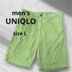 UNIQLO ユニクロ メンズ ハーフパンツ ショートパンツ Lサイズ グリーン