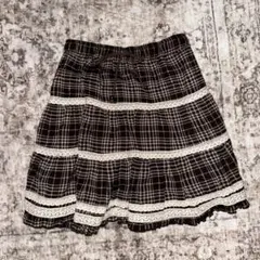 axes系 森ガール コケット グランジ 姫カジ チェック スカート フリルのサムネイル