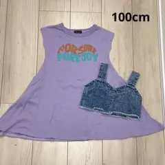 着1 美品　子供服　マーキーズ ワンピース　マイリトルワンダー　ビスチェ120