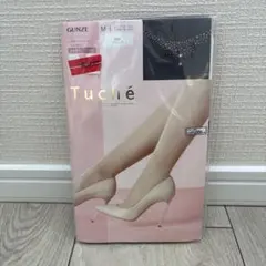 新品　GUNZE Tuché ストッキング M-L ブラック　つま先切替なし