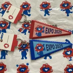 EXPO 2025 キーホルダーセット 赤 青