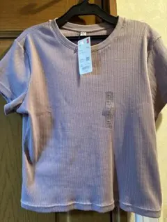 UNIQLO リブミニT パープル XL 新品のサムネイル