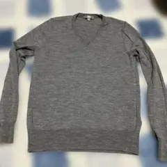 UNIQLO ユニクロ Vネック ニット セーター グレー M