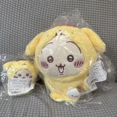 【最終値下げ】ちいかわ×サンリオ うさぎ×ポムポムプリン ぬいぐるみ、マスコット