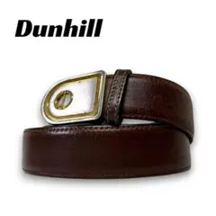 Dunhill ダンヒル ベルト リバーシブル 本革 レザー コンビバックル 茶のサムネイル