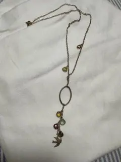 k18 gold 金 ローズクォーツ 大ぶり ネックレス トップ チャーム 