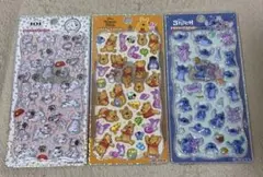 プチドロップステッカー　プーさん　スティッチ　ディズニー