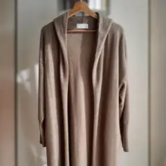 高品質ラクーン混【GALLARDAGALANTE】フーディコーディガン
