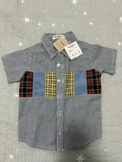 PERSON'S KIDS 半袖シャツ チェック柄