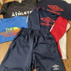 アンブロ　ノースフェイス　Tシャツ　短パン　5着セット