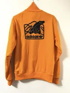 【希少】adidas オリジナルス トラックジャケット オレンジ シロクマ刺繍