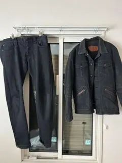 Wrangler 80s 90s ブラックデニム セットアップ - メルカリ