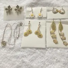 イヤリング　まとめ　花　春　夏　クラシック　イアリング　ネックレス
