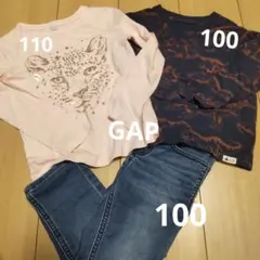 GAP Tシャツ２枚 ジーパン セット 100cm 110cm