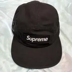 ま*ん様 Supreme キャップ ブラック ボックスロゴ刺繍 アンプラント 総