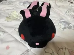 汎用うさぎ　黒　ブラック　デュアルペンポーチ　ポーチ　キーホルダー　ぬいぐるみ 汎用うさぎ 黒 ブラック デュアルペンポーチ ポーチ