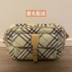 バーバリーブルーレーベル チェック ショルダーバッグ〖美品〗