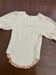 mimipoupons トップス　オレンジ　イエロー