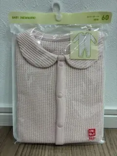 UNIQLO BABY ワッフルカバーオール ピンク 60のサムネイル