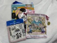 ディズニータオルとファンタジースプリングス巾着の豪華セット