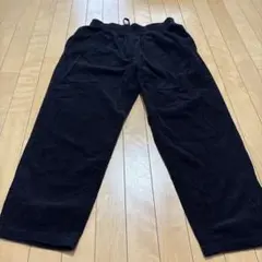 ＧＵ　コーデュロイシェフパンツ 黒色　XL 股下67