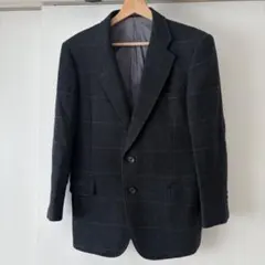 バーバリー　ツイード ジャケット　テーラードジャケット　古着　ヴィンテージ　冬物