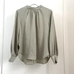 未使用】ソージュ サテンバッグリボンロングスリーブブラウス - メルカリ