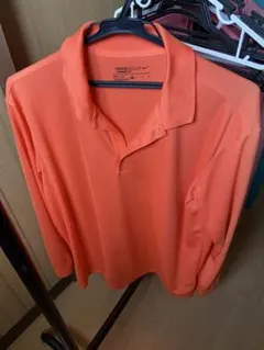 NIKE GOLF 長袖ポロシャツ Dri-FIT オレンジ XL