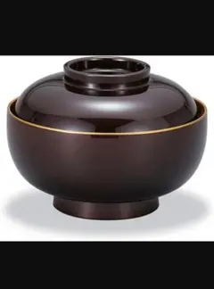山中漆器 ミタニ 山中漆器 汁椀 黒 13.3cm 山中塗 四季 雑煮椀　3個のサムネイル