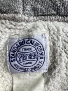 STANDARD CALIFORNIA 霜降りグレー ジップアップパーカー