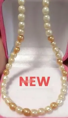 今日だけ特別値下げ❕超✨ミニサイズ❕ 淡水パールネックレス　ホワイト〜ピンク