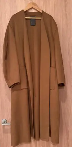 NOBLE ノーブル ノーカラーコート キャメルのサムネイル