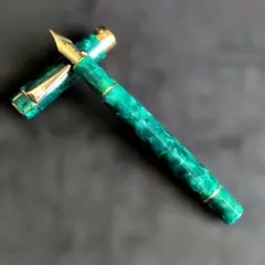 【未使用】万年筆　JINHAO　ジンハオ 100 グリーン マーブル　18KGPのサムネイル