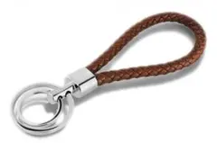 レザー 編み込み キーホルダー